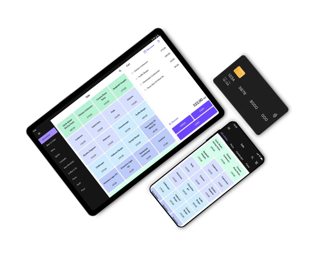 Open Two - ferdig levert med innløseravtale for kredittkort.